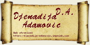 Đenadija Adamović vizit kartica